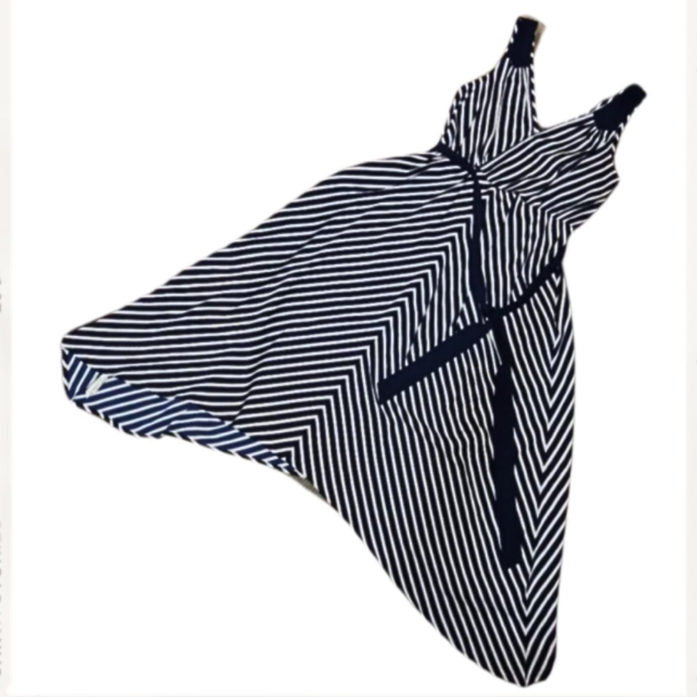 Motherhood Maternity Blue Striped Dress
